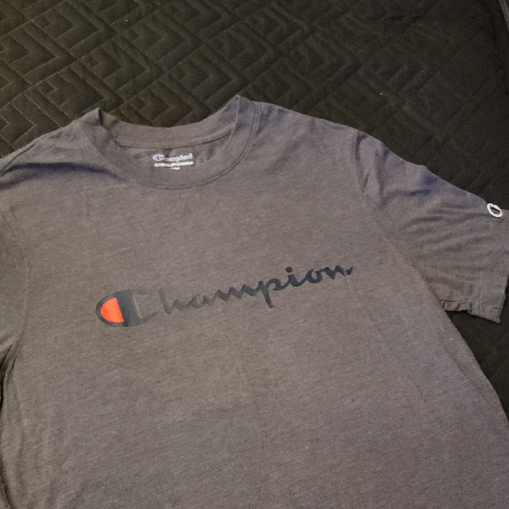 Champion Charcoal Men's Short Sleeve Tee